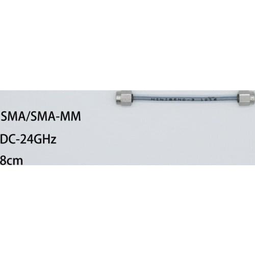 H+S Minibend-3 DC-24GHz SMA-SMA/JJ 8cm RF Microwave Coaxial Cable Jumper