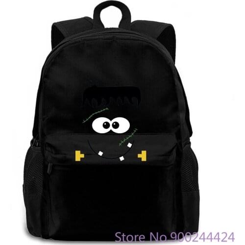 Halloween Cute Frankenstein Mens Pumpkin Scary Costume Spooky Skeleton For Hipster Causal Cool women men backpack laptop