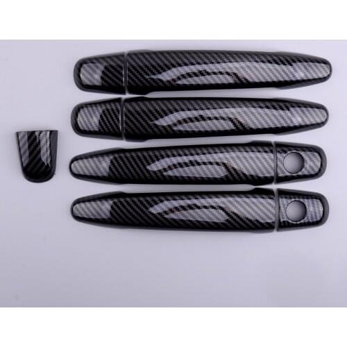 ABS Carbon Fiber Texture Exterior Door Handle Covers Trims fit for Toyota Tacoma Pickup 2005-2009 2010 2011 2012 2013 2014 2015