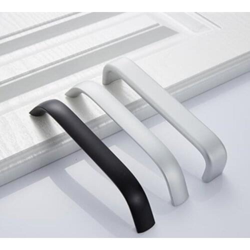 KK&FING 1PC Modern Zinc Alloy Furniture Handle Kitchen Cupboard Wardrobe Door Pulls Cabinet Handles Home Improvement Hardware