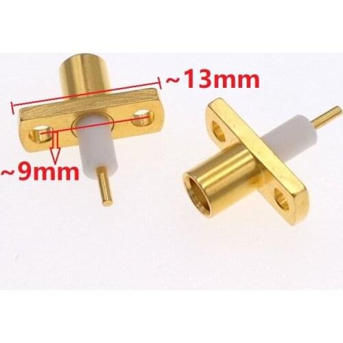 MCX Female Chassis Panel Mount RF Connector