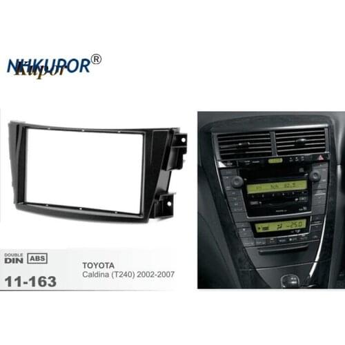 11-163 Installation Surround Car DVD Fascia Frame Facia Trim CD Sash Kit For TOYOTA Caldina (T240) 2002-2007 2-DIN