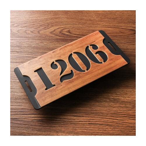 150 * 70mm house number; European-style door sign; port number; tailor-made; Apartment, house, Hotel, Villa door plate
