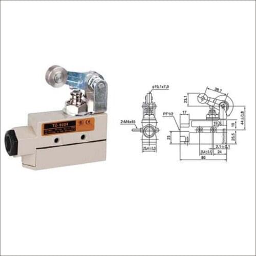 Switch travel limit switch 15A Electrical Safety Key Interlock switch Compact Prewired sealed Limit switch TZ-6004