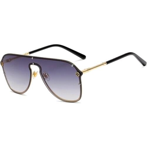 Luxury One Lens Punk Sunglasses Women 2020 Vintage Rimless Sun Glasses Men Sunglass Oculos Feminino Lentes Gafas De Sol UV400