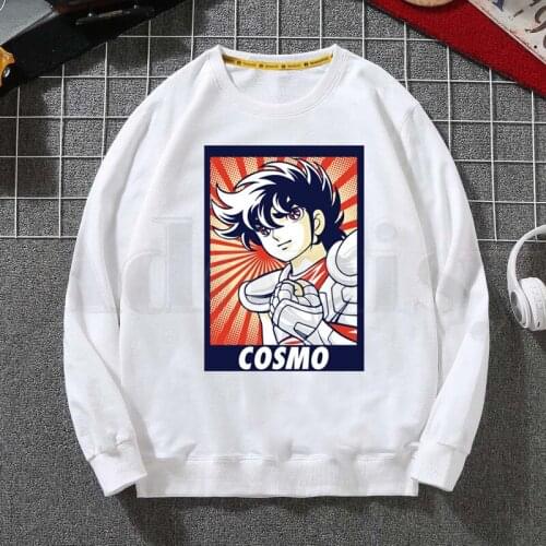 Saint Seiya Pegasus Phoenix Classic Anime Harajuku Hoodies Sweatshirt Print Trend Mens Clothes Hip-Hop Male Crewneck Hoodies Men