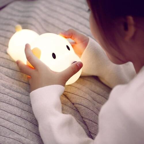 Mascot PAPA Dog Night Light Egg Shell Chicken Silicone Night Light Dimming Night Light For Kids Gift Birthday Gift