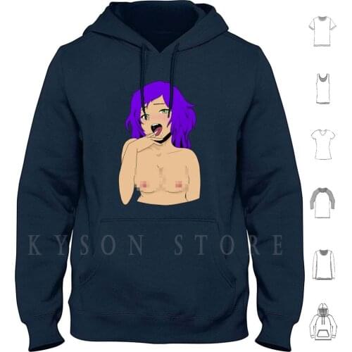 Natasha Hoodie long sleeve Anime Hentai Manga Lewd Sex Hot Girls Anime Girl Face Boob Boobs Tits Weeaboo Thick