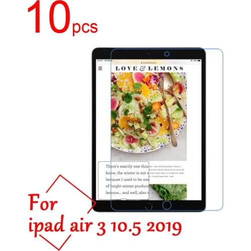 10pcs Ultra Clear/Matte/Nano anti-Explosion LCD Screen Protector Film For apple Ipad air 3 10.5 2019 Tablet Protective Film