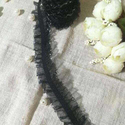 1Yards Latest Elastic Lace Fabric Guipure DIY Sewing Lace Trim Silver Ribbon Tulle Lace Dress Doll Decor Materials Crafts RG44