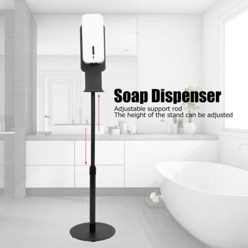 1500ml Loor-Standing Soap Dispenser Sensor Soap Dispenser Large Capacity Soap Dispenser Black Household Supplies