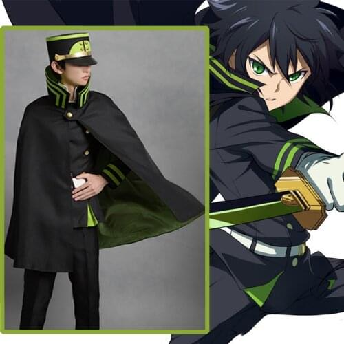 Anime Comic Seraph of the end Cosplay Costumes Yuichiro Hyakuya Cosplay Costume Uniform Halloween Carnival Party Cosplay Costume