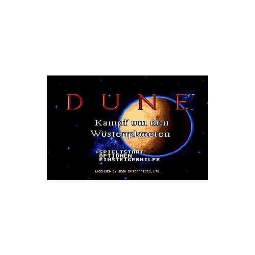 Dune 16 bit MD Game Card For Sega Mega Drive For Genesis