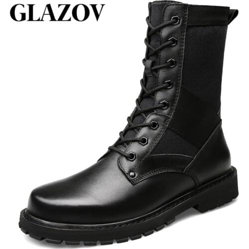 Size 37~50 Vintage Style Men Boots Natural Leather Autumn And Winter Shoes Water Proof Work&Safety Shoes Men Quality Ankle Boots