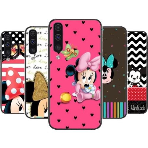 Get Minnie Mouse Phone cover hull For SamSung Galaxy S8 S9 S10E S20 S21 S5 S30 Plus S20 fe 5G Lite Ultra black soft case
