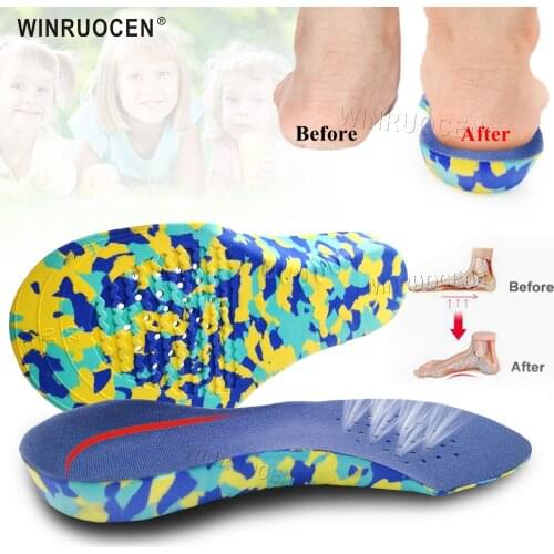 Kids Orthotics Insoles Correction Care Tool for Kid Flat Foot Arch Support Orthopedic Children Insole Soles Sport Shoes Pads