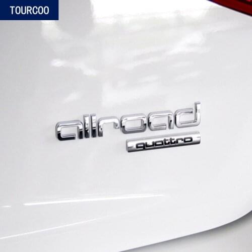 For Audi A4 A6 Fender Rear Trunk Allroad Emblem Badge Sticker Car Styling Modification Accessories