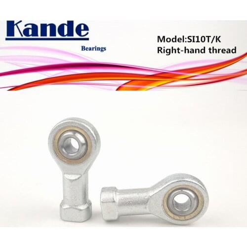 Kande Bearings PHSA10 PHSAL10 SI10T/K SI10 SI10LT/K SI10L SI10T 4pcs Rod End Bearing M10 SI10T SIL10T