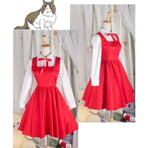 Game The Witchs House Ellen Cosplay Costume Cute Red Uniform Dress Full Set Female Role Play Clothing Custom-Make Any Size