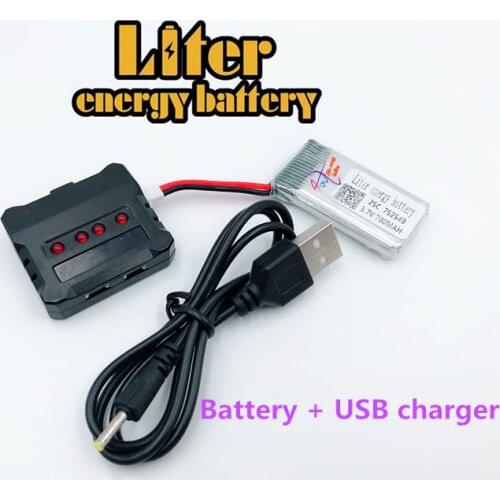 3.7V 700mAh Lipo Battery For Syma X5C X5SW M68 Cheerson CX-30 H5C Quadro copter 3.7V 700mAh Li-po battery 752540 + USB charger
