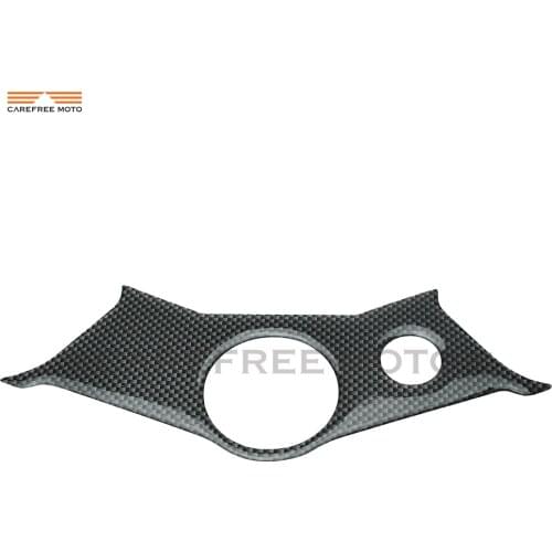 Motorcycle Carbon Fiber Pattern Top Triple Clamp Yoke Sticker case for YAMAHA YZF600 YZF-R6 YZF R6 600 2003-2005
