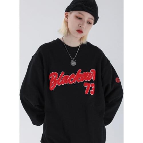 Letter Embroidered Sweatshirts Mens Hiphop Hoodies Long Sleeve Pullover Unisex Oversize Hoodie 2020 Autumn Womens Sweatshirt