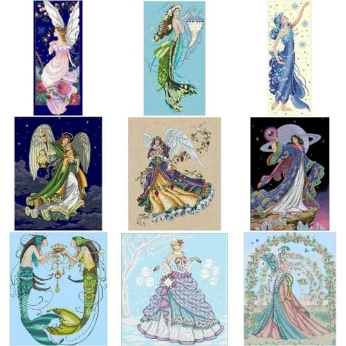 Angel beauty patterns counted 11CT 14CT Cross Stitch Sets DIY Cross-stitch Kits Embroidery Needlework