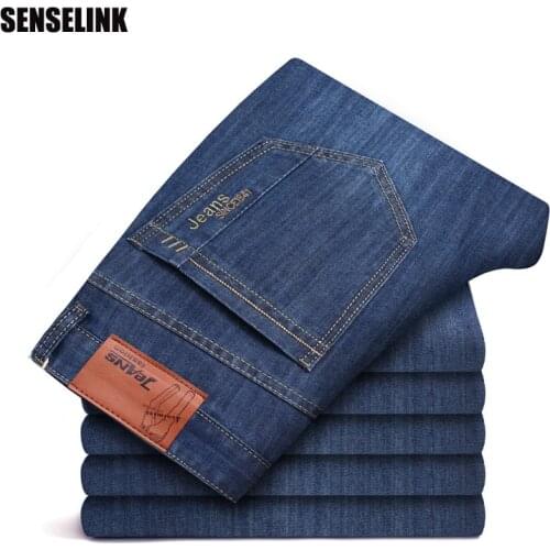 2021 New Mens Jeans Business Classic Top Brand High Quality Brand Casual Fashion Trousers Slim Denim Overalls Pants Men Jeans