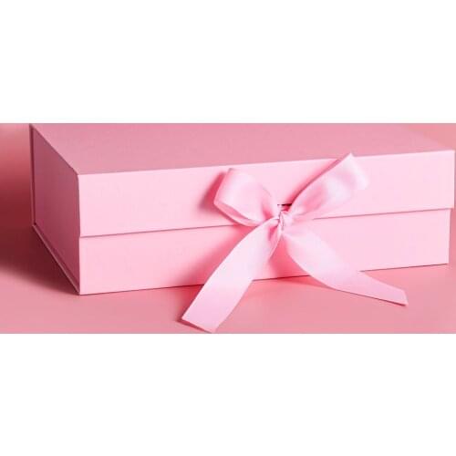High Quality Rigid Thick Gift Box With Ribbon,magnetic Box Rigid Cardboard Paper Gift Box