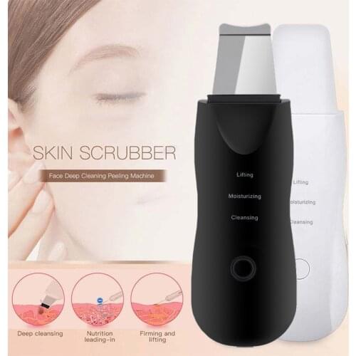 Professional Ultrasonic Facial Skin Scrubber Ion Deep Face Cleaning Peeling Shovel Exfoliating Skin Care Device Beauty Machine