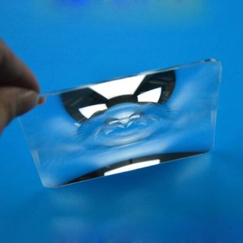 140x90mm Rectangle Optical PMMA Plastic Fresnel Lens Focal Length DIY Projector Plane Magnifier,Solar concentrator Lens 1PC