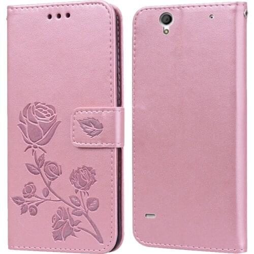 Luxury Leather Flip Book Case for Sony Xperia C4 Dual E5333 E5306 E5303 Rose Flower Wallet Stand Case Phone Cover Bag coque