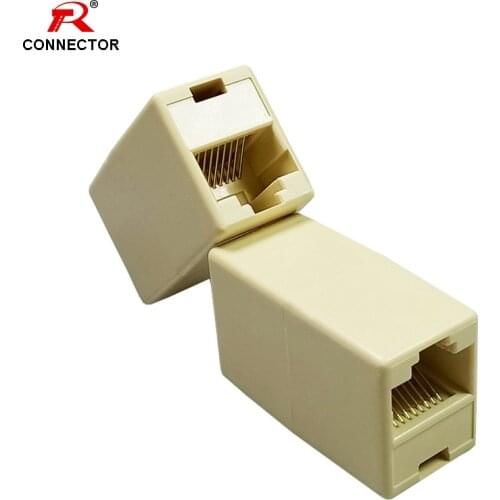 20pcs RJ45 Network LAN Connector Female to Female 8P8C Pure Copper Plastic RJ45 Coupler Extender Ethernet Extension Converter