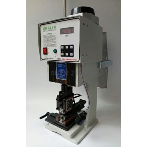 1.5T Ultra-quiet Semi-automatic Terminal Machine Terminal Machine + Horizontal Mode Crimping Machine With Blade Mold 220V