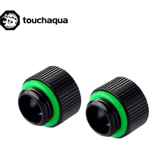 2PCS Bitspower Touchaqua G1/4" 10mm Male To Female Extender Fittings Black ,Silver,BPTA-F95
