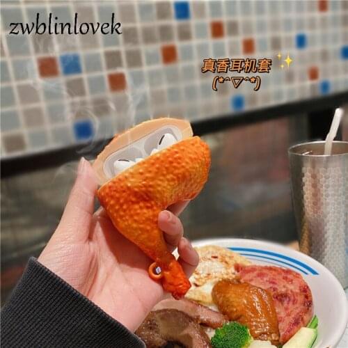 Realistic fashion spoof big drumsticks protective cover for apple airpods 1 2) for airpods pro for and comfortable touch