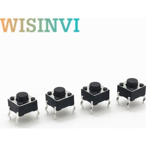 20 Pcs Tact Tacticle Switch Push Button 6*6*5mm 4 Pin DIP Momentary 6X6X5mm