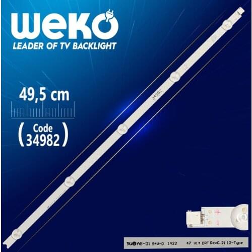 47 V14 DRT REV0.2 1 L2-TYPE 6916L-1568A - 49.5 CM 5 LED- (WK-95)