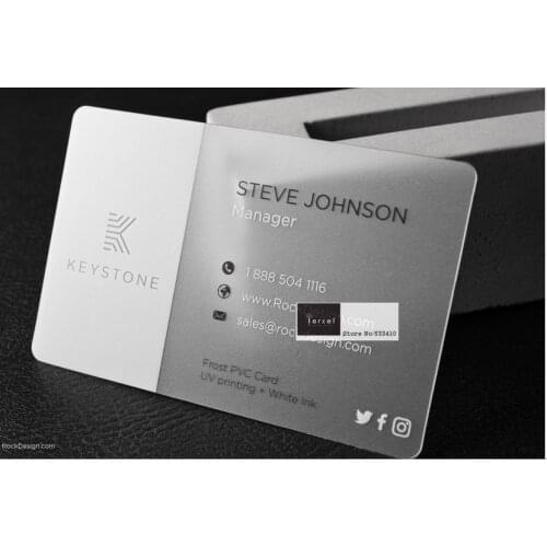 500pcs/lot Transparent PVC business cards ,visit card business card printing,clear frosted business cards free shipping by FEDEX