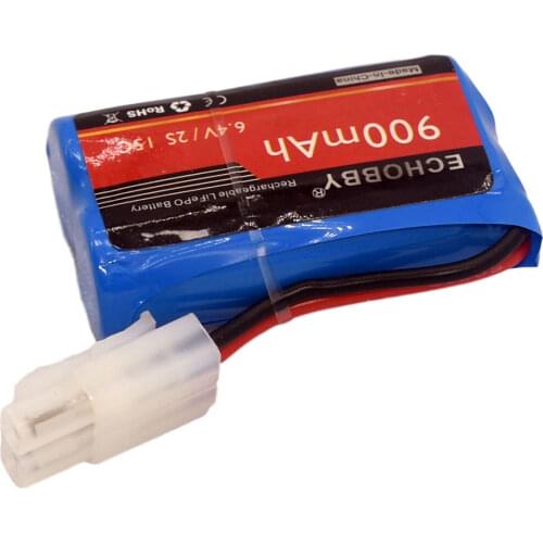 6.4V 2S 900mAh LiFe Battery Big Tamiya plug for RC Model Buggy Truck Truggy Car Racing Speedboat
