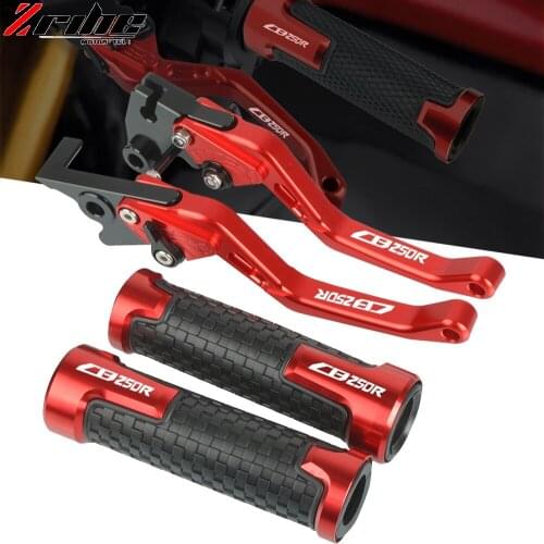 For HONDA CB250R CB 250R 2017-2019 2018 Motorcycle aluminum Brake Clutch Levers Handlebar Hand Grips End Cap Cover CB250R logo