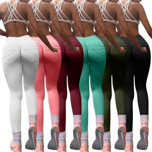 Seamless Yoga Pants Elastic Fitness Gym Leggings Push Up Leggins Casual Pants With Pocket High Waist Jogger Sport Pants Штаны
