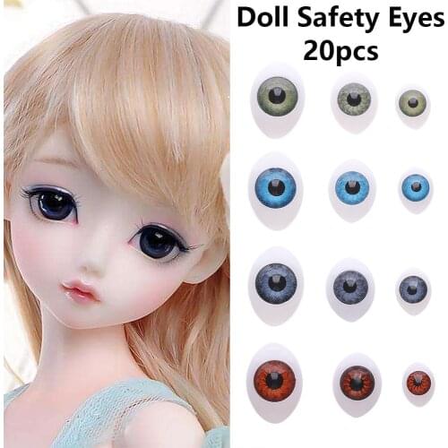 20Pcs/Set HOT New Doll Safety Eyes for DIY Toy Eyes Animal Toy Puppet Making Dinosaur Eyes DIY Craft Accessories DIY Toy Eyes