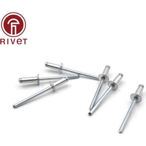 DIN EN ISO 15978 20/50/100/200 Pcs M4.8 Aluminum And Iron Countersunk Head Multi-Size High-Quality Rivets Blind Rivets