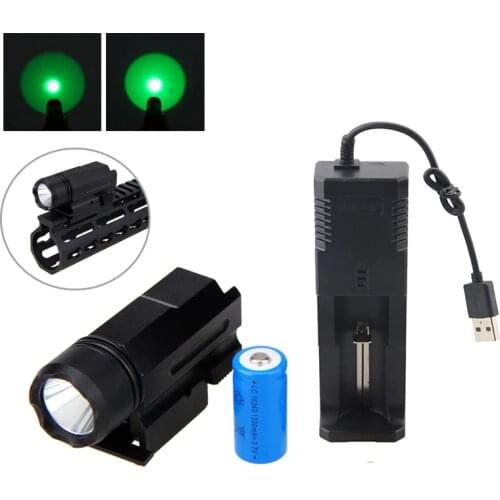 3000LM XPE Q5 LED Hunting Light with Weaver Picatinny Mount 3 Modes Tactical Torch Light+Battery+Charger