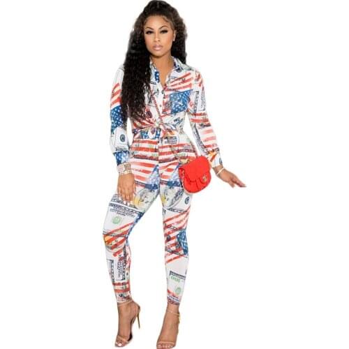 2 Piece Set Dashiki African Spring Autumn Women Long Sleeve Sexy Print Shirt Blouse Top And Pants Sets Outfits Africa Clothing