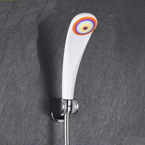 Free shipping ABS Plastic White Shower head Handheld shower Pressurized shower head Water Saving shower head