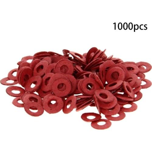 Hot Light red Non-metallic Washers Nylon Fasteners M3*6*0.8/M3*6*1/M3*7*0.5/M3*7*0.8/M3*8*0.5mm 1000/2000/3000pcs Hardware Tools