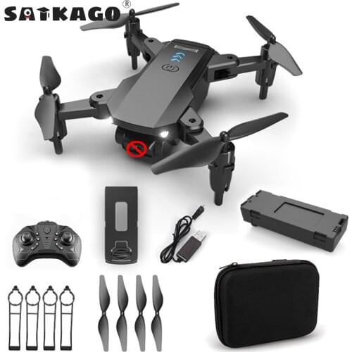 Satkago Mini RC Drone Remote Control Helicopter Wide High Professional One-Key Return Foldable Quadcopter with Bag Kids Toy
