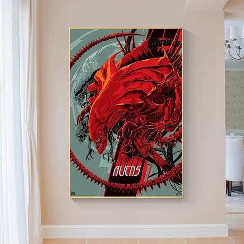 SP003 Silk Cloth Wall Poster Aliens Movie Art Home Decoration Gift